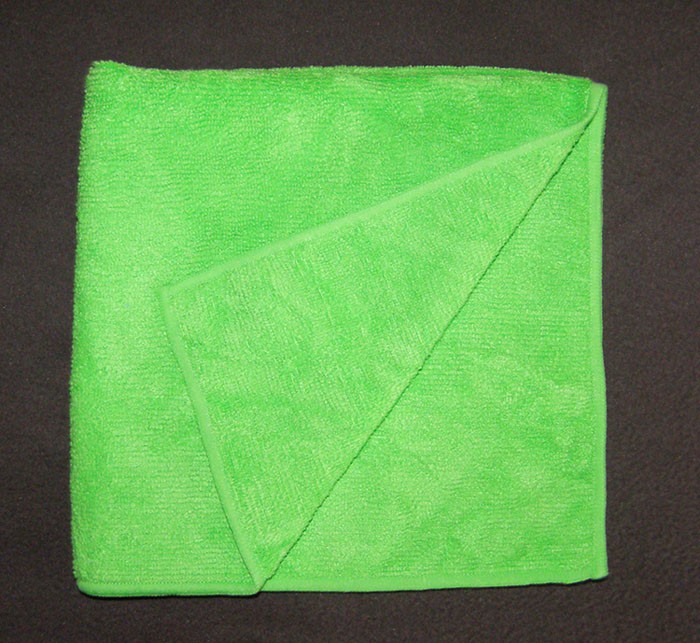 Micro Fiber Plush Cloth, 1 Dozen Green #1616GR
